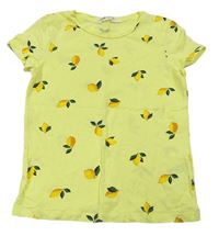 Žluté tričko s citrony H&M