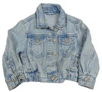 Světlemodrá riflová crop bunda Dunnes Stores