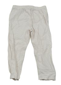 Bílo-světlerůžové pruhované pyžamové kalhoty F&F