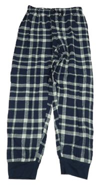 Tmavomodré kostkované pyžamové kalhoty Pepperts