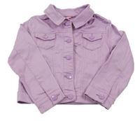 Lila riflová bunda s kapsami Dopodopo