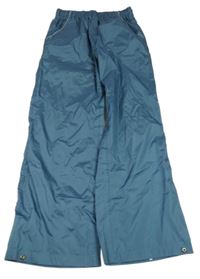 Modré šusťákové kalhoty crane