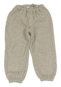 Béžové žebrované tepláky H&M