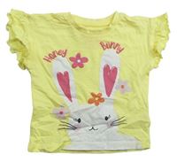 Žluté tričko s králíkem Matalan
