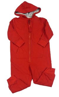 Červená tepláková kombinéza s kapucí zn. H&M