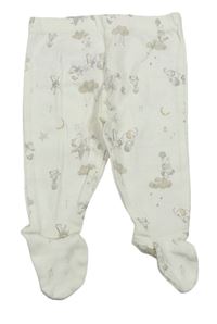 Bílé polodupky se zvířátky Mothercare