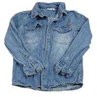 Modrá riflová košilová bunda zn. Name it