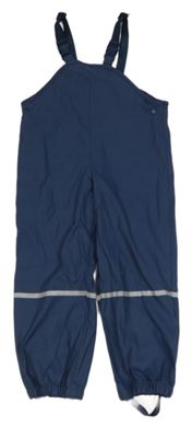 Tmavomodré laclové voděodolné kalhoty Lupilu