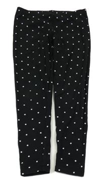 Černé puntíkaté legíny Primark