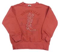 Jahodová mikina s botou F&F