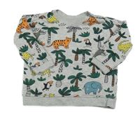 Šedá mikina se zvířátky H&M