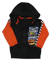 Černo-červená propínací mikina s kapucí - Hot Wheels George