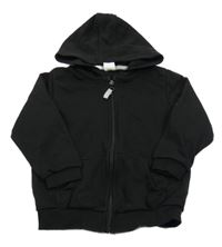 Černá propínací mikina s kapucí LC Waikiki