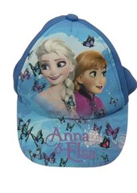 Modrá kšiltovka s Annou a Elsou Disney