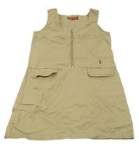 Béžové riflové šaty 