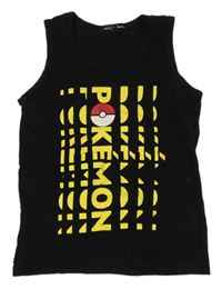 Černo-žluté tílko s nápisy - Pokémon 