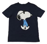 Tmavomodré tričko se Snoopym GAP