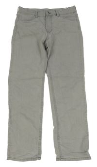 Šedé slim fit rifle H&M