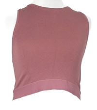 Dámský starorůžový crop top Zara 