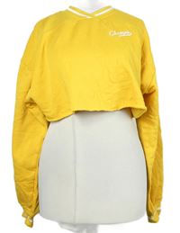 Dámská okrová crop mikina s logem H&M