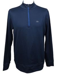 Pánská tmavomodrá golfová mikina Calvin Klein 