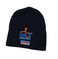 Dámská tmavomodrá čepice s nášivkou 