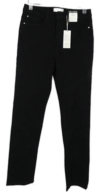 Nové - Dámské černé slim rifle s vysokým pasem M&S