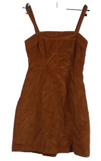 Dámské skořicové manšestrové šaty Hollister 