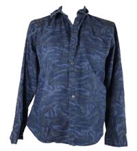 Dámská tmavomodrá army košile s cvočky Denim 