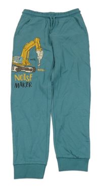 Petrolejové tepláky s bagrem Little kids