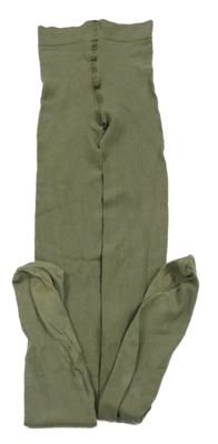 Khaki punčocháče H&M