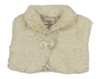 Smetanové kožešinové bolerko Mothercare