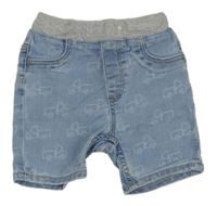 Světlemodré riflové kraťasy s úpletovým pasem H&M