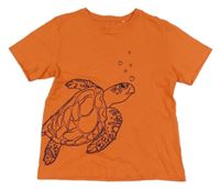 Oranžové tričko se želvou Topolino