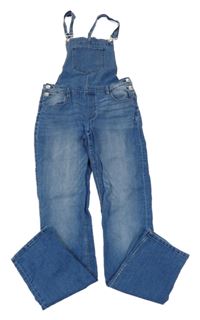 Modré laclové rifle H&M