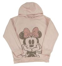 Světlerůžová mikina s Minnie a kapucí Disney