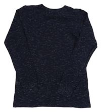 Tmavomodré melírované triko Next