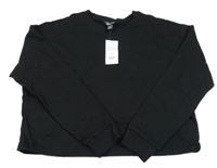 Nové - Černá crop mikina New Look