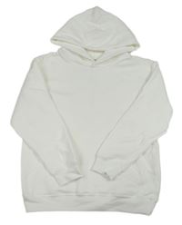 Bílá mikina s kapucí Fruit of the Loom