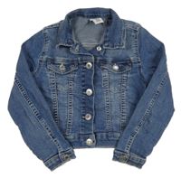 Modrá riflová crop bunda Denim Co.