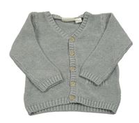 Šedý propínací svetr Lupilu