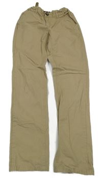 Béžové plátěné chino kalhoty C&A