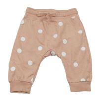 Růžové puntíkaté tepláky H&M