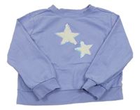 Lila mikina  s hvězdami 