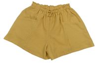 Žluté žebrované kraťasy Next
