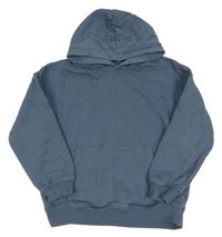 Modrošedá oversize mikina s kapsou a kapucí H&M