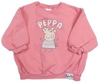 Růžová oversize mikina s Pepinou Next
