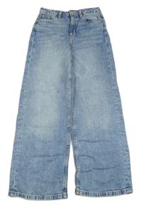 Modré wide leg rifle H&M