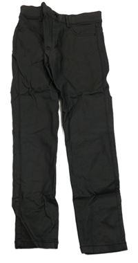 Černé koženkové tregíny F&F