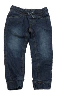 Tmavomodré podšité jogger rifle C&A